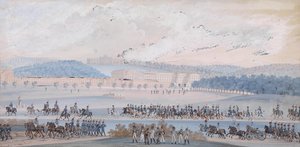 Parade of the Imperial Army in front of Schönbrunn Palace